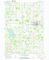 Bremen Indiana Historical topographic map, 1:24000 scale, 7.5 X 7.5 Minute, Year 1958