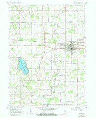Bremen Indiana Historical topographic map, 1:24000 scale, 7.5 X 7.5 Minute, Year 1958