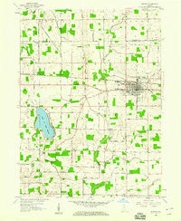 Bremen Indiana Historical topographic map, 1:24000 scale, 7.5 X 7.5 Minute, Year 1958