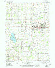Bremen Indiana Historical topographic map, 1:24000 scale, 7.5 X 7.5 Minute, Year 1958