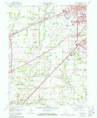 Bridgeport Indiana Historical topographic map, 1:24000 scale, 7.5 X 7.5 Minute, Year 1966