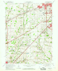 Bridgeport Indiana Historical topographic map, 1:24000 scale, 7.5 X 7.5 Minute, Year 1966