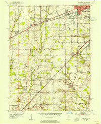 Bridgeport Indiana Historical topographic map, 1:24000 scale, 7.5 X 7.5 Minute, Year 1953