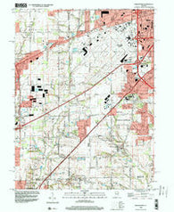 Bridgeport Indiana Historical topographic map, 1:24000 scale, 7.5 X 7.5 Minute, Year 1998