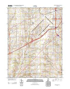 Bridgeport Indiana Historical topographic map, 1:24000 scale, 7.5 X 7.5 Minute, Year 2013