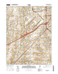 Bridgeport Indiana Current topographic map, 1:24000 scale, 7.5 X 7.5 Minute, Year 2016