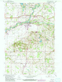 Bristol Indiana Historical topographic map, 1:24000 scale, 7.5 X 7.5 Minute, Year 1961