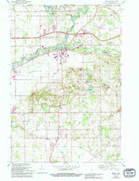 Bristol Indiana Historical topographic map, 1:24000 scale, 7.5 X 7.5 Minute, Year 1961