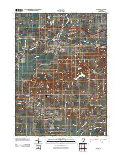 Bristol Indiana Historical topographic map, 1:24000 scale, 7.5 X 7.5 Minute, Year 2011