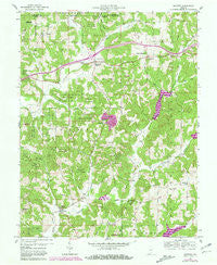 Bristow Indiana Historical topographic map, 1:24000 scale, 7.5 X 7.5 Minute, Year 1957