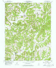 Bristow Indiana Historical topographic map, 1:24000 scale, 7.5 X 7.5 Minute, Year 1957