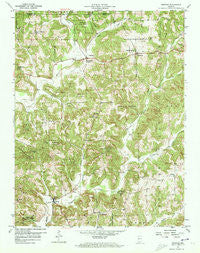 Bristow Indiana Historical topographic map, 1:24000 scale, 7.5 X 7.5 Minute, Year 1957