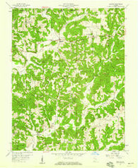 Bristow Indiana Historical topographic map, 1:24000 scale, 7.5 X 7.5 Minute, Year 1957