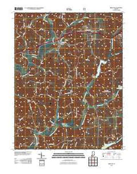 Bristow Indiana Historical topographic map, 1:24000 scale, 7.5 X 7.5 Minute, Year 2010