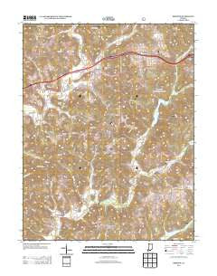 Bristow Indiana Historical topographic map, 1:24000 scale, 7.5 X 7.5 Minute, Year 2013