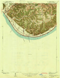 Brooksburg Kentucky Historical topographic map, 1:24000 scale, 7.5 X 7.5 Minute, Year 1943