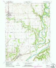 Brookston Indiana Historical topographic map, 1:24000 scale, 7.5 X 7.5 Minute, Year 1962