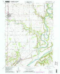 Brookston Indiana Historical topographic map, 1:24000 scale, 7.5 X 7.5 Minute, Year 1962