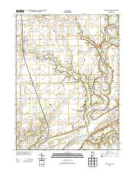 Brookston Indiana Historical topographic map, 1:24000 scale, 7.5 X 7.5 Minute, Year 2013