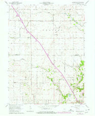 Brookston SW Indiana Historical topographic map, 1:24000 scale, 7.5 X 7.5 Minute, Year 1962