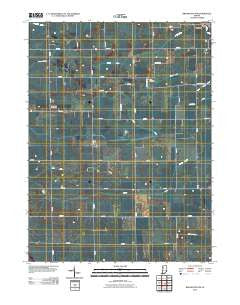Brookston NW Indiana Historical topographic map, 1:24000 scale, 7.5 X 7.5 Minute, Year 2010