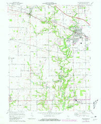 Brownsburg Indiana Historical topographic map, 1:24000 scale, 7.5 X 7.5 Minute, Year 1970