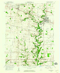 Brownsburg Indiana Historical topographic map, 1:24000 scale, 7.5 X 7.5 Minute, Year 1959