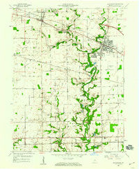Brownsburg Indiana Historical topographic map, 1:24000 scale, 7.5 X 7.5 Minute, Year 1959