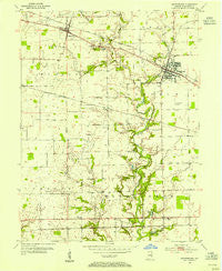 Brownsburg Indiana Historical topographic map, 1:24000 scale, 7.5 X 7.5 Minute, Year 1953