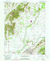 Brownstown Indiana Historical topographic map, 1:24000 scale, 7.5 X 7.5 Minute, Year 1958