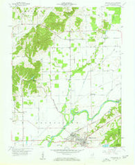 Brownstown Indiana Historical topographic map, 1:24000 scale, 7.5 X 7.5 Minute, Year 1958