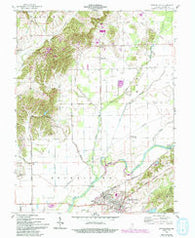 Brownstown Indiana Historical topographic map, 1:24000 scale, 7.5 X 7.5 Minute, Year 1958