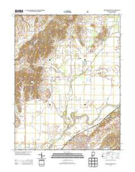 Brownstown Indiana Historical topographic map, 1:24000 scale, 7.5 X 7.5 Minute, Year 2013