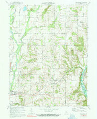 Brownsville Indiana Historical topographic map, 1:24000 scale, 7.5 X 7.5 Minute, Year 1972