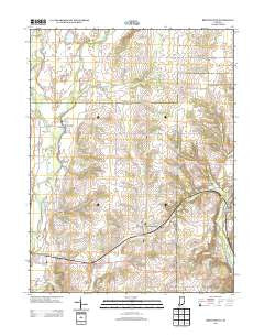 Brownsville Indiana Historical topographic map, 1:24000 scale, 7.5 X 7.5 Minute, Year 2013