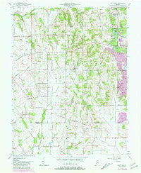 Bucktown Indiana Historical topographic map, 1:24000 scale, 7.5 X 7.5 Minute, Year 1957