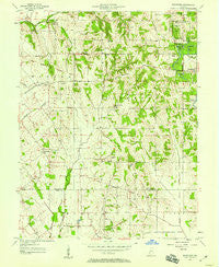 Bucktown Indiana Historical topographic map, 1:24000 scale, 7.5 X 7.5 Minute, Year 1957