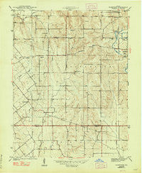 Bucktown Indiana Historical topographic map, 1:24000 scale, 7.5 X 7.5 Minute, Year 1944