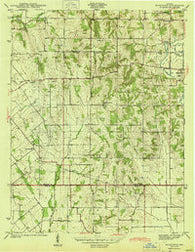Bucktown Indiana Historical topographic map, 1:24000 scale, 7.5 X 7.5 Minute, Year 1957