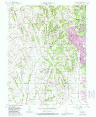 Bucktown Indiana Historical topographic map, 1:24000 scale, 7.5 X 7.5 Minute, Year 1957