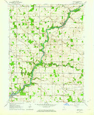 Buffalo Indiana Historical topographic map, 1:24000 scale, 7.5 X 7.5 Minute, Year 1962