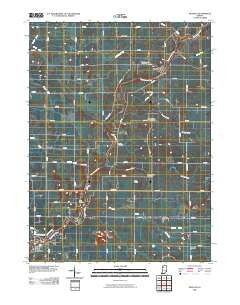 Buffalo Indiana Historical topographic map, 1:24000 scale, 7.5 X 7.5 Minute, Year 2010