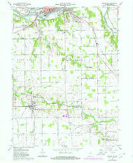 Bunker Hill Indiana Historical topographic map, 1:24000 scale, 7.5 X 7.5 Minute, Year 1963
