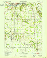 Bunker Hill Indiana Historical topographic map, 1:24000 scale, 7.5 X 7.5 Minute, Year 1951