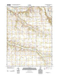 Bunker Hill Indiana Historical topographic map, 1:24000 scale, 7.5 X 7.5 Minute, Year 2013