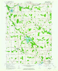 Burket Indiana Historical topographic map, 1:24000 scale, 7.5 X 7.5 Minute, Year 1961