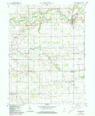 Burlington Indiana Historical topographic map, 1:24000 scale, 7.5 X 7.5 Minute, Year 1961