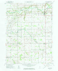 Burlington Indiana Historical topographic map, 1:24000 scale, 7.5 X 7.5 Minute, Year 1961