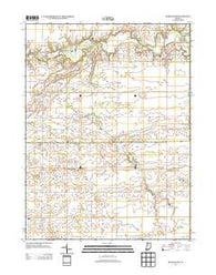 Burlington Indiana Historical topographic map, 1:24000 scale, 7.5 X 7.5 Minute, Year 2013