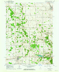 Burnettsville Indiana Historical topographic map, 1:24000 scale, 7.5 X 7.5 Minute, Year 1962